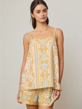 Versace Style Boutique Seashell Shell Tank Top Small-Large